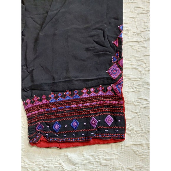 Chicos Design Pants Women's Size 3 (XL),Rayón, Embroidery, Black ,Straingh Legs. - Picture 3 of 9